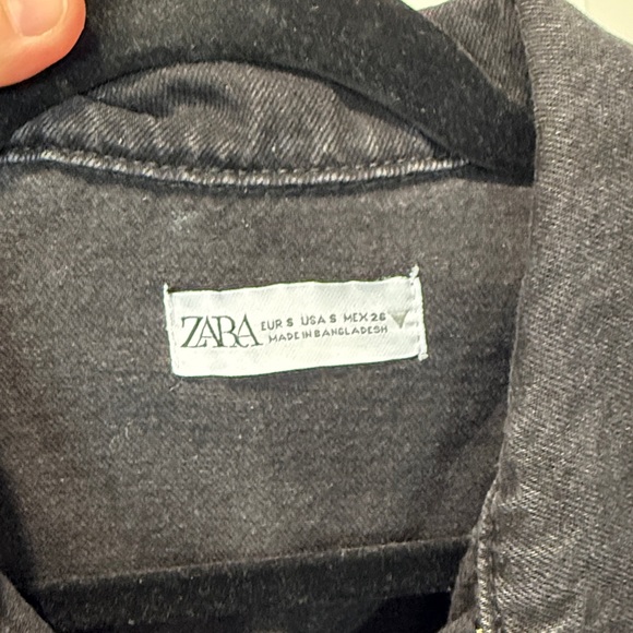 Zara Black Denim Romper - Picture 3 of 4